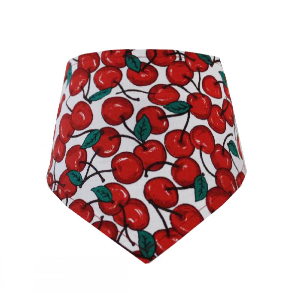 Halstuch für Hunde rote Kirschen