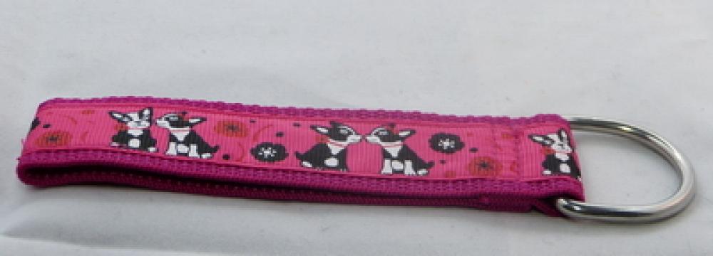 Schlüsselanhänger kleine Hunde auf pink