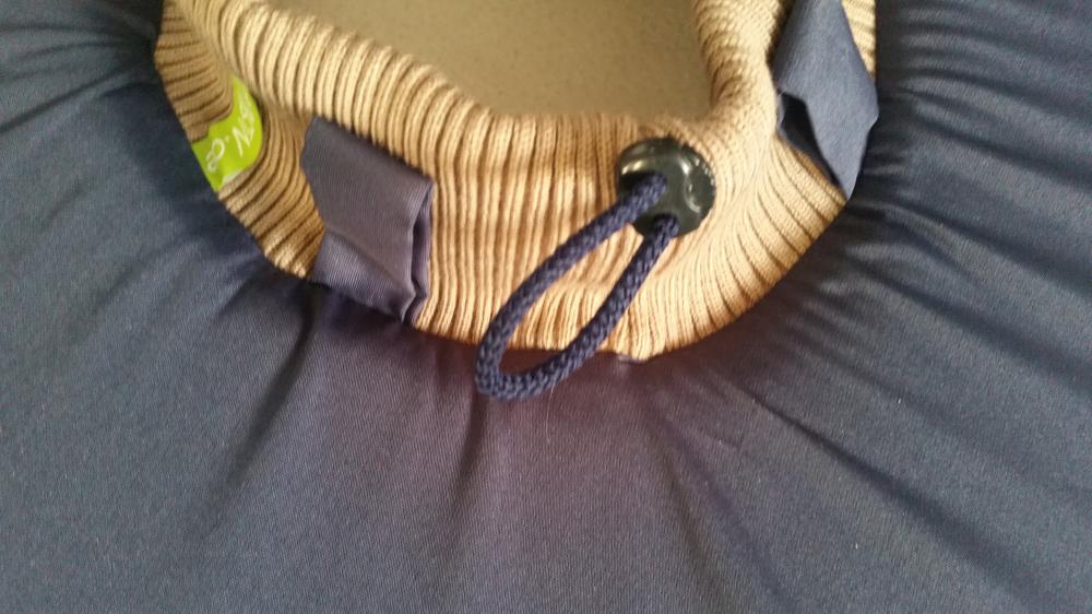 petOflex Leckschutz f. Hunde Farbe dunkelgrau mit grauem Kragen